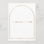 Logo für die Veranstaltung Boho Golden Arch Menükarte (Rückseite)