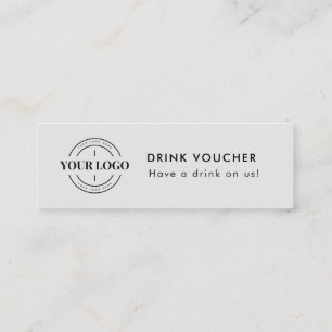 Logo für die Veranstaltung "Corporate Drink Vouche Mini Visitenkarte