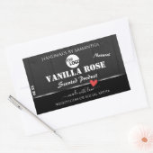 Logo für die Verpackung von Schwarzholzkörnern Rechteckiger Aufkleber (Umschlag)