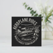 Logo für die Vintage Luftfahrzeugzelle Karte (Stehend Vorderseite)