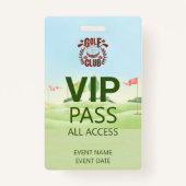 Logo für die VIP PASS Golf Club League Ausweis (Rückseite)