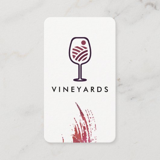 Logo für die Weinbaufarm Visitenkarte (Vorderseite)