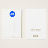 Logo für die weiße hinzufügen-Anzeige für die benu (Vorne & Hinten)