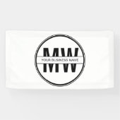 Logo für die Werbeaktion für Schwarz-Weiß-Unterneh Banner (Horizontal)