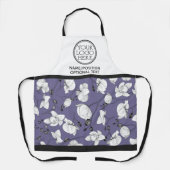 Logo für die Werbeaktion für Unternehmen lila Schürze (Vorderseite)