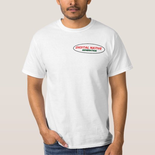 Logo für Digital Native T - Shirt (Vorderseite)