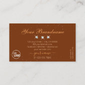 Logo für Edelstahl- und Brauntönchen-Diamanten-Add Visitenkarte (Rückseite)