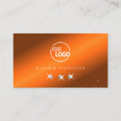 Logo für Edelstahl- und Brauntönchen-Diamanten-Add Visitenkarte (Vorderseite)