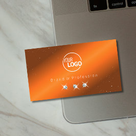 Logo für Edelstahl- und Brauntönchen-Diamanten-Add Visitenkarte