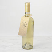 Logo für ein benutzerdefiniertes Unternehmen Flaschenanhänger (Angewinkelt)