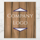 Logo für ein benutzerdefiniertes Unternehmen Weine Weinetikett (Einzelnes Label)