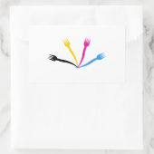 Logo für ein Restaurant oder Café Rechteckiger Aufkleber (Tasche)