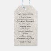Logo für eine benutzerdefinierte Firma - Produkt Geschenkanhänger (Rückseite)