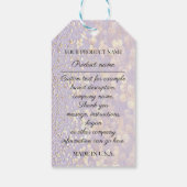 Logo für eine benutzerdefinierte Firma - Produkt Geschenkanhänger (Rückseite)