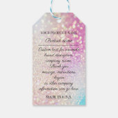 Logo für eine benutzerdefinierte Firma (Produkt) P Geschenkanhänger (Rückseite)