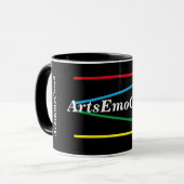 Logo für einfache Farben Tasse (Vorderseite Links)