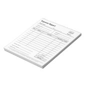 Logo für einfache Kostenerstattung für Unternehmen Notizblock (Rotiert)