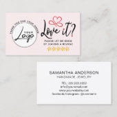 Logo für einfache Überprüfungsanforderung Visitenkarte (Vorne/Hinten)