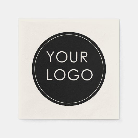 Logo für einfache Unternehmen Serviette (Vorderseite)