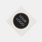 Logo für einfache Unternehmen Serviette (Ecke)