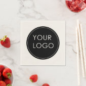 Logo für einfache Unternehmen Serviette (Beispiel)