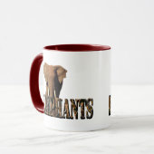 Logo für Elefanten, Tasse (Vorderseite Links)