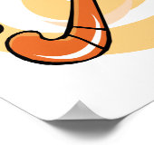 Logo für Feldhockey-Orange Poster (Ecke)