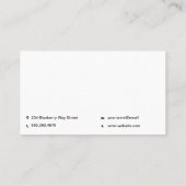 Logo für Finanzdiagramme | Analyst Visitenkarte (Rückseite)