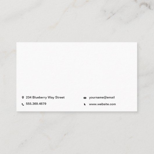 Logo für Finanzdiagramme | Analyst Visitenkarte (Rückseite)