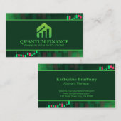 Logo für Finanzwachstum | Börsentabelle Visitenkarte (Vorne/Hinten)