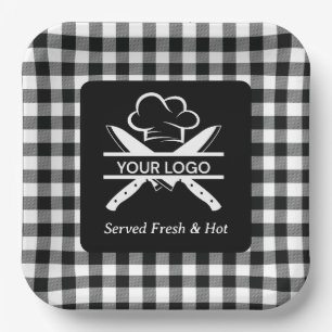 Logo für Food Trucks, Straßenverkäufer und Takeawa Pappteller