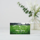 Logo für Gartenpflege und Landschaftsgestaltung Visitenkarte (Stehend Vorderseite)