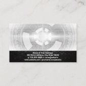 Logo für geometrische digitale Technologie Visitenkarte (Rückseite)