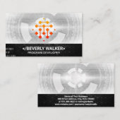 Logo für geometrische digitale Technologie Visitenkarte (Vorne/Hinten)