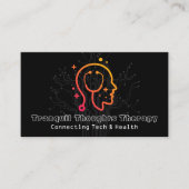 Logo für Gesundheitsbewusstsein | Computertechnik Visitenkarte (Vorderseite)