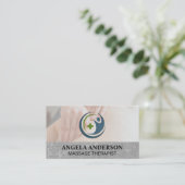 Logo für Gesundheitsmassage | Wellness Visitenkarte (Stehend Vorderseite)