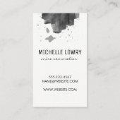 Logo für Glas aus Weinglas | ausdrucksstark Visitenkarte (Rückseite)