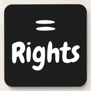 Logo für gleiche Rechte Getränkeuntersetzer