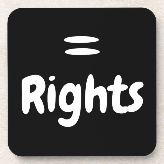 Logo für gleiche Rechte Getränkeuntersetzer (Vorderseite)
