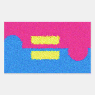 Logo für gleiche Rechte, Stilaufkleber des Impress Rechteckiger Aufkleber