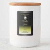 Logo für Glitzer-Etiketten für schwarz-gelbe Produ Lebensmitteletikett (Vorderseite)