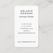 Logo für Gold-Blätter| Lila | Yoga für Wellness-Ma Visitenkarte (Rückseite)