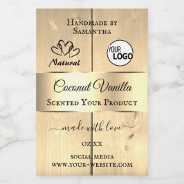 Logo für goldbraune Holzkörner Lebensmitteletikett