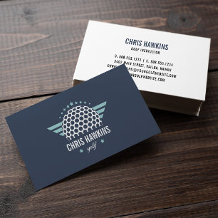 Logo für Golf-Ball Golf Pro oder Instructor Visitenkarte