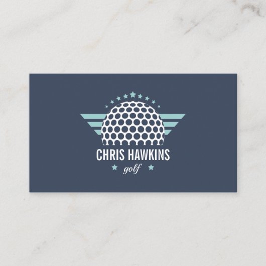 Logo für Golf-Ball | Golf Pro oder Instructor Visitenkarte (Vorderseite)