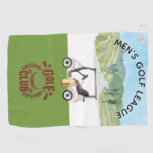 Logo für Golf League Golf Club Golfhandtuch (Horizontal)