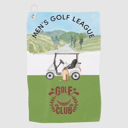 Logo für Golf League Golf Club Golfhandtuch (Vorderseite)