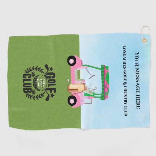 Logo für Golf League Golf Club Golfhandtuch (Horizontal)