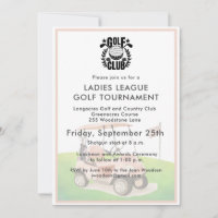 Logo für Golfclub Damenliga-Turnier Einladung