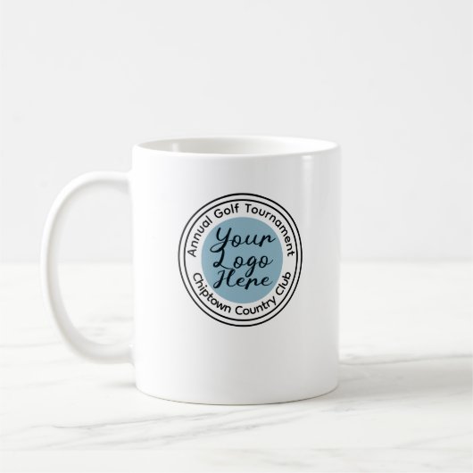 Logo für Golfturniere oder Veranstaltungen persona Kaffeetasse (Links)